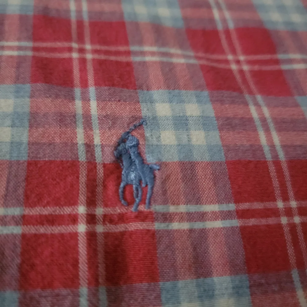 Ralph Lauren Men's XL Red Multicolor Plaid Short Sleeve Button Down Shirt - Picture 4 of 4